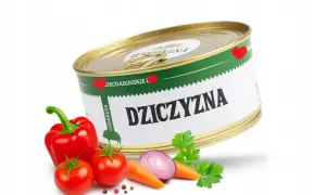 Puszka dziczyzny z warzywami. Zastanawiasz się, ile kosztuje kilogram mięsa z dzika?