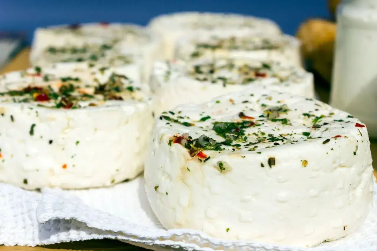 Świeże serki fromage z ziołami i papryką, gotowe do podania. Idealne, gdy zastanawiasz się, jak zrobić serek fromage.